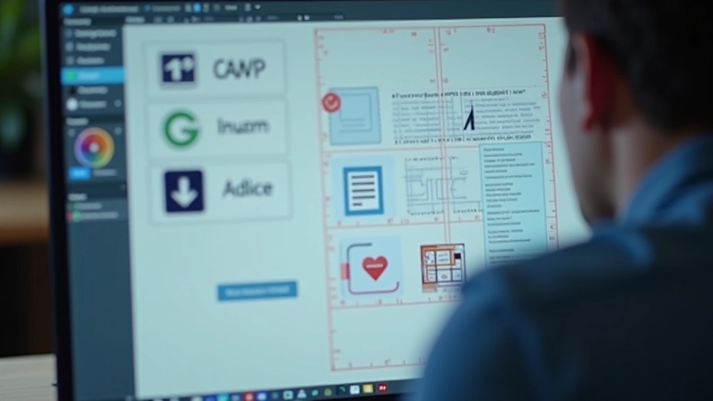 Detaillierte Ansicht eines Icon-Design-Grids mit Maßeinheiten und Abständen