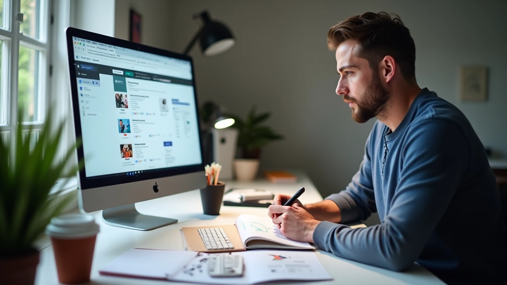 Designer bei der Arbeit an Icon-Familie und SVG-Optimierung