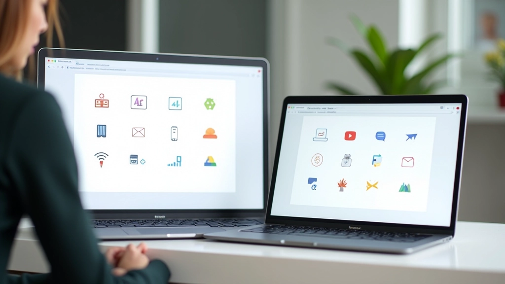 Icon-Bibliothek und Design-System auf verschiedenen Geräten